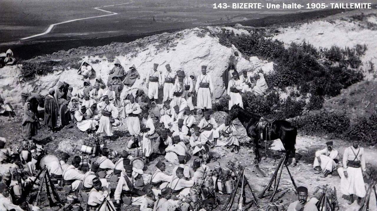143- El alia- Bizerte- une halte-1905- Taillemite.jpg